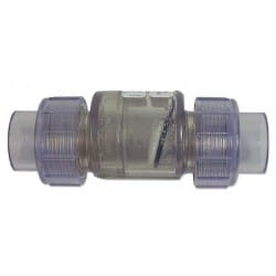 1" SxS True Clear Union Check Valve
