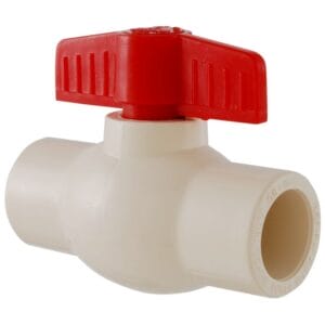 1.5" White Ball Valve, Slip