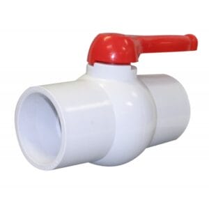 4" White Ball Valve, Slip