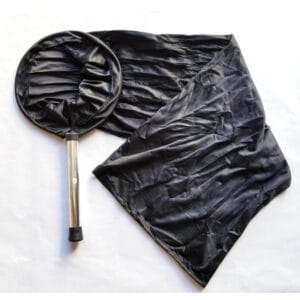 Koi Sock Net w/ Aluminum Handle 12" Diameter BLACK COLOR ( NOT HOLD WATER )