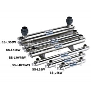 75w Stainless Steel UV Clarifier (includes unions) - Matala