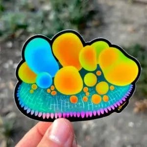 OG bounce Sticker Holographic by Lazy Coffee Design