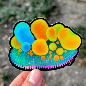 OG bounce Sticker Holographic by Lazy Coffee Design